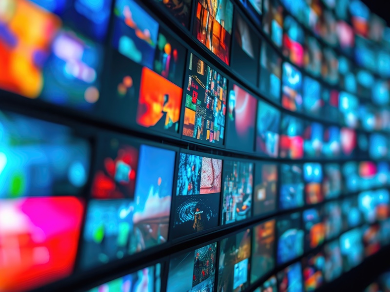 Wall Filled With Televisions