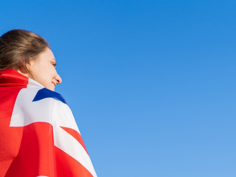 British Flag On Back Crop 1366 507